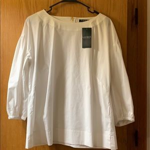 Lauren by Ralph Lauren white blouse